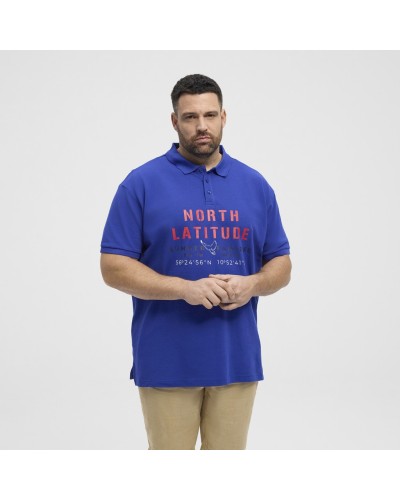 North 56 polo taglie forti blu royal
