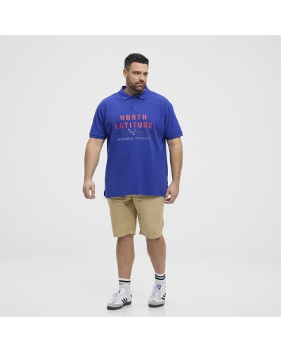North 56 polo taglie forti blu royal
