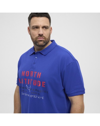 North 56 polo taglie forti blu royal
