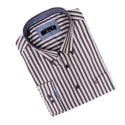 Camicia Maxfort taglie forti uomo manica lunga con taschino rigo bordo