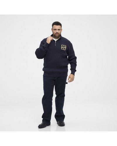 Maglione zip intera