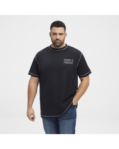 North latitude Denim Tee w/contrast Stitches