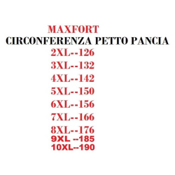 Polo Maxfort taglie forti manica lunga in cotone collo a contrasto nera