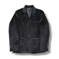 Giacca uomo in velluto a coste sartoriale taglie forti art. Canada nero