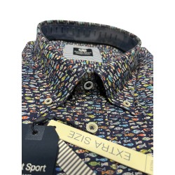 Camicia Ascot sport manica lunga cotone 100%