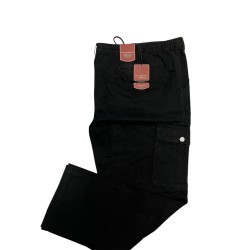 Pantalone cargo pantalaccio Sea Barrier con elastico in vita e Tasconi nero