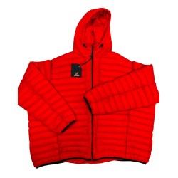 Piumino 100 Grammi Maxfort rosso zip intera con capuccio