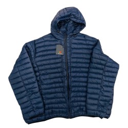 Piumino 100 Grammi Maxfort blu zip intera con capuccio