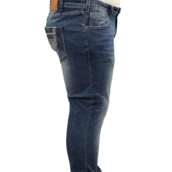 Jeans Uomo Maxfort superflex art.adriano blu denim sabbiato