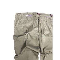 Pantalone Nostop taglio classico Verde Militare 100%cotone.