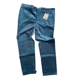 Pantalone Classico Velluto turchese Maxfort