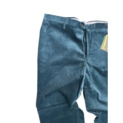 Pantalone Classico Velluto turchese Maxfort