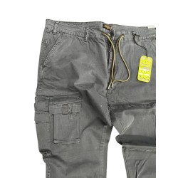 Cargo Blocco38 con elastico Blu
