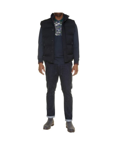 Smanicato classico/sportivo Maxfort Blu notte zip intera con bottoni