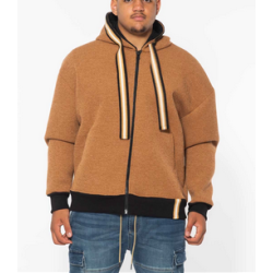 B38440 BOMBER CON CAPPUCCIO MODELLO BOMBER CON CAPPUCCIO - CHIUSURA FRONTALE CON ZIP MANICHE LUNGHE CON POLSINI IN COSTINA FONDO