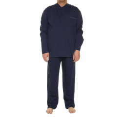 Modello a manica lunga in puro cotone. Maglia serafino con chiusura a tre bottoni e taschino con logo applicato sul punto cuore.