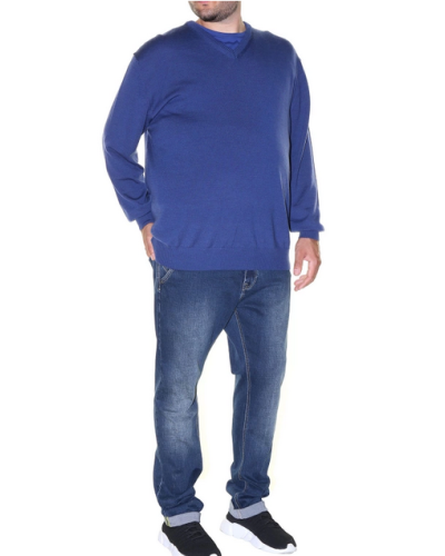 Maglione punta blu royal