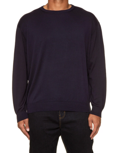 Maglione girocollo blu notte