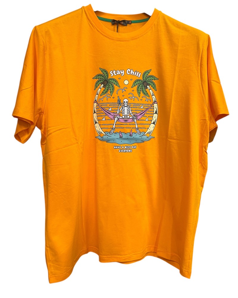 T-shirt maxfort cotone arancio