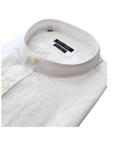 Camicia uomo bianca lino