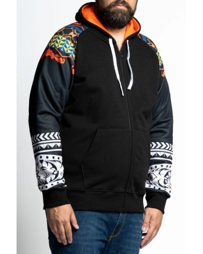 Felpa uomo zip intera cotone