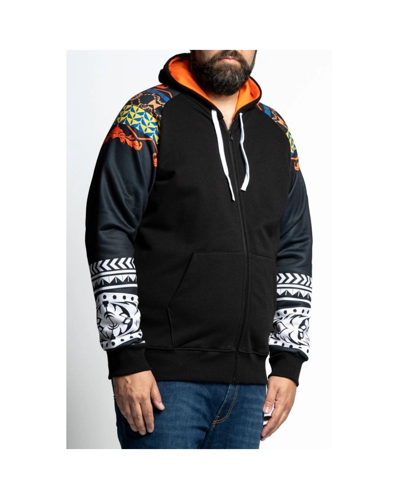 Felpa uomo zip intera cotone