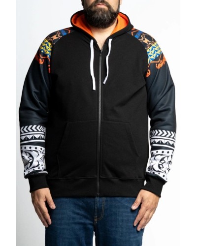 Felpa uomo zip intera cotone