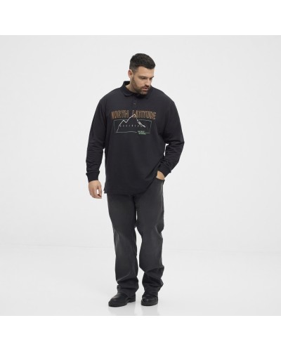 North Latitude Pique polo superflex LS taglie forti