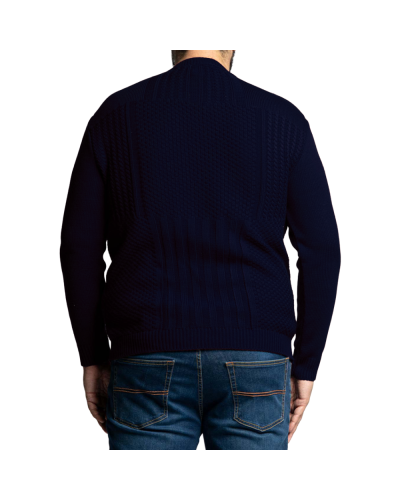 Maglione blu taglie forti